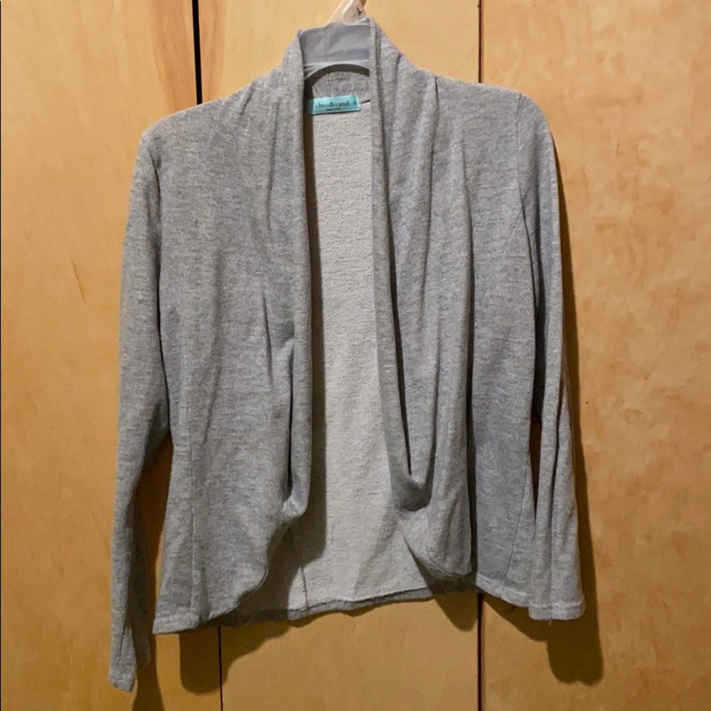 Chris & Carol open front jacket